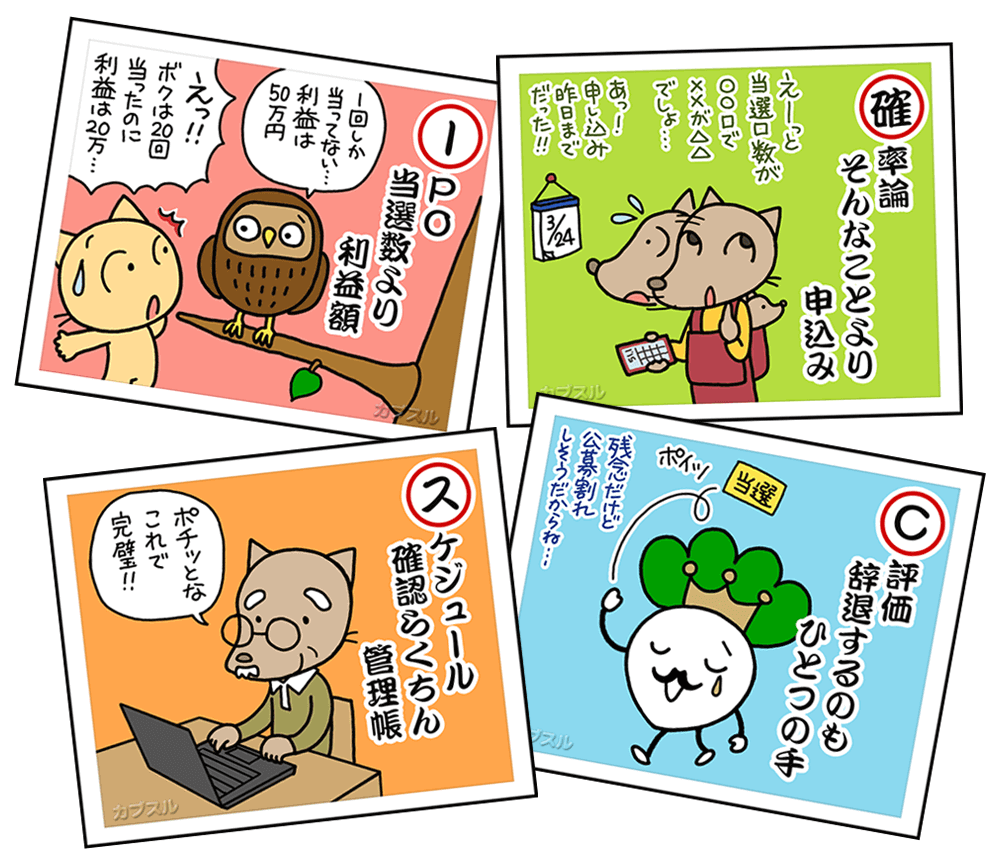 IPOは当選数より利益額。IPOによっては辞退するのも手